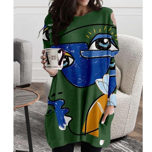 casual dresses 2021 fashion cartoon print tshirt dress women long sleeve with pockets o neck loose mini sweatshirt vestido, Black;gray
casual dresses 2021 fashion cartoon print tshirt dress women long sleeve with pockets o neck loose mini sweatshirt vestido, Black;gray