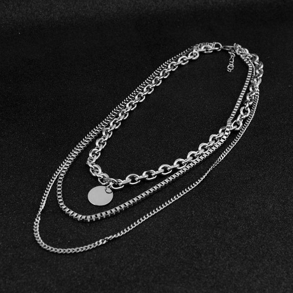 pendant necklaces fan chengcheng's same three-layer necklace clavicle chain stainless steel star peripheral jewelry matching, Silver
pendant necklaces fan chengcheng's same three-layer necklace clavicle chain stainless steel star peripheral jewelry matching, Silver
