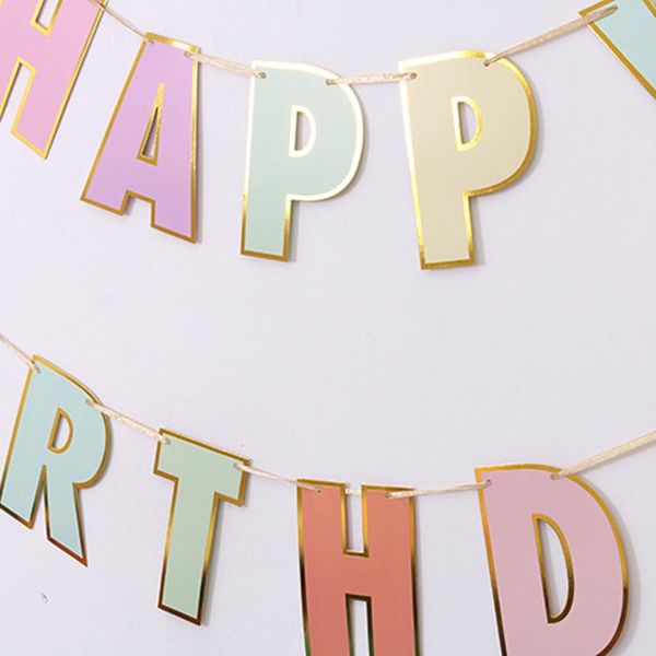 party decoration 1 pcs happy birthday banner wall hanging paper bunting banners string streamer flags supplies
party decoration 1 pcs happy birthday banner wall hanging paper bunting banners string streamer flags supplies