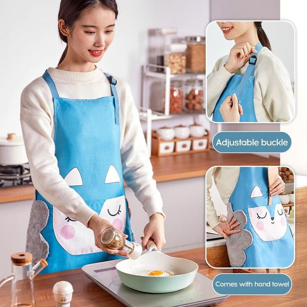 aprons home kitchen apron sleeveless hanging neck hand wipe ladies cartoon pattern waterproof oil and temperature resistant
aprons home kitchen apron sleeveless hanging neck hand wipe ladies cartoon pattern waterproof oil and temperature resistant