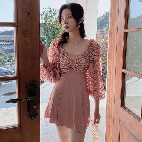 one-piece suits swimsuit fused female plus size swimwear 1 piece trendy beach korean women's one swimming suit dress long sleeve slim p
one-piece suits swimsuit fused female plus size swimwear 1 piece trendy beach korean women's one swimming suit dress long sleeve slim p
