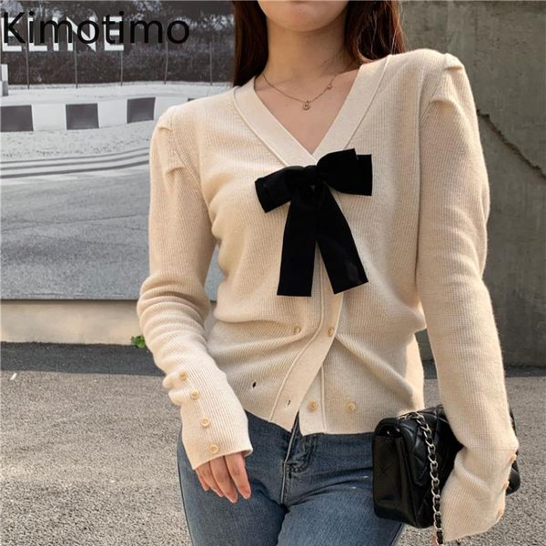 women's knits & tees kimotimo bow knitted cardigan women korean chic gentle v neck metal button cropped sweater autumn long-sleeved all, White
women's knits & tees kimotimo bow knitted cardigan women korean chic gentle v neck metal button cropped sweater autumn long-sleeved all, White