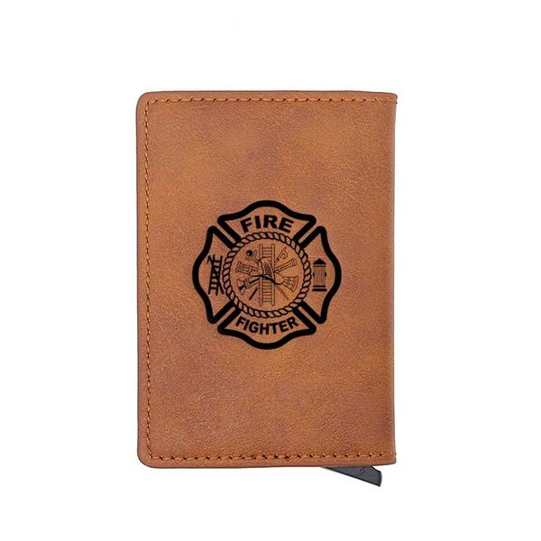 card holders classic firefighter badge carve holder wallets men rfid trifold leather slim mini small money bag male purses, Brown;gray
card holders classic firefighter badge carve holder wallets men rfid trifold leather slim mini small money bag male purses, Brown;gray