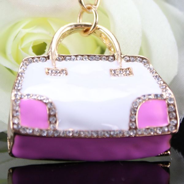 korean style two-color enamel oil dripping satchel metal key chain car pendant diamond bag accessories, Slivery;golden
korean style two-color enamel oil dripping satchel metal key chain car pendant diamond bag accessories, Slivery;golden