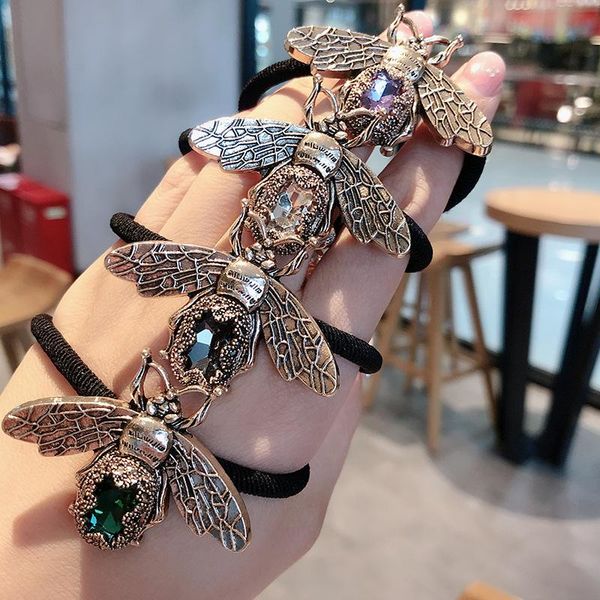 hair clips & barrettes han guodong gate current bee rope temperament retro circle web celebrity ins personality, Golden;silver 
hair clips & barrettes han guodong gate current bee rope temperament retro circle web celebrity ins personality, Golden;silver
