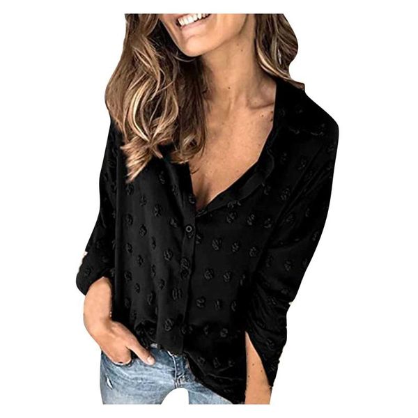 women fashion chiffon shirt long sleeve ladies casual summer button beach style 2021 women's t-shirt, White
women fashion chiffon shirt long sleeve ladies casual summer button beach style 2021 women's t-shirt, White