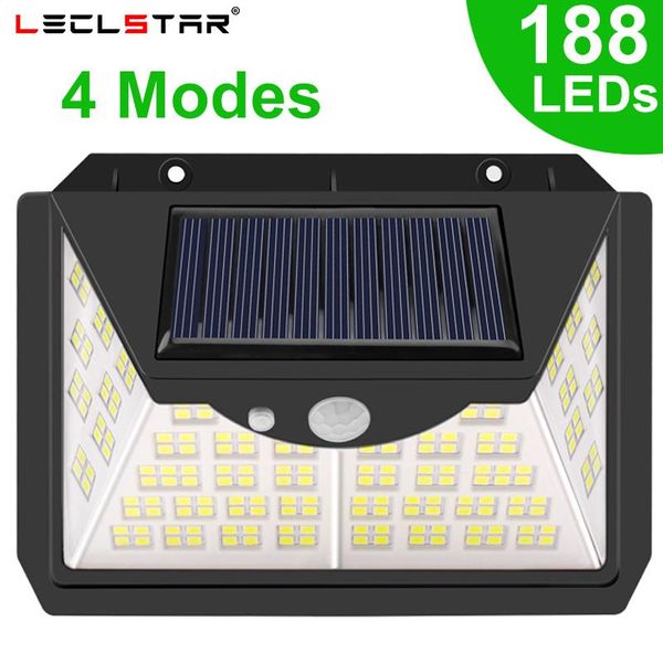 solar lamps 1-4pcs 188 led wireless street lamp with sensor light for garden decoration outdoor powered sunlight spotlight 4mode
solar lamps 1-4pcs 188 led wireless street lamp with sensor light for garden decoration outdoor powered sunlight spotlight 4mode