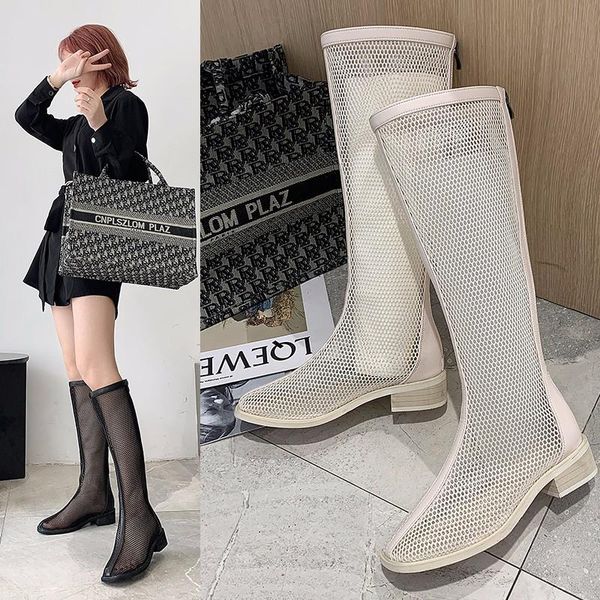 boots breathable mesh woman sandal summer knee high for women ladies low heel sandals shoes, Black
boots breathable mesh woman sandal summer knee high for women ladies low heel sandals shoes, Black