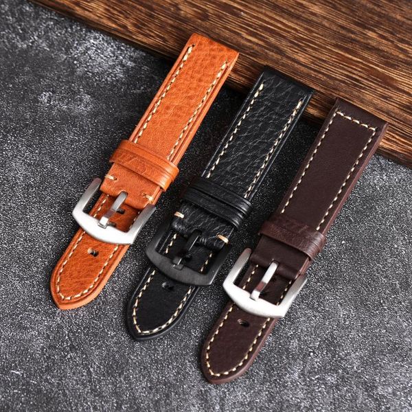 watch bands handmade leather strap soft 20 22mm first layer calfskin italian bracelet retro style black men watchband, Black;brown
watch bands handmade leather strap soft 20 22mm first layer calfskin italian bracelet retro style black men watchband, Black;brown
