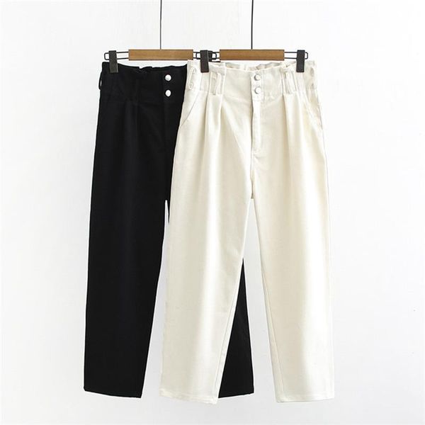 women's pants & capris 2021 large size casual women spring autumn cotton harem female elastic waist high trousers radish g755, Black;white
women's pants & capris 2021 large size casual women spring autumn cotton harem female elastic waist high trousers radish g755, Black;white