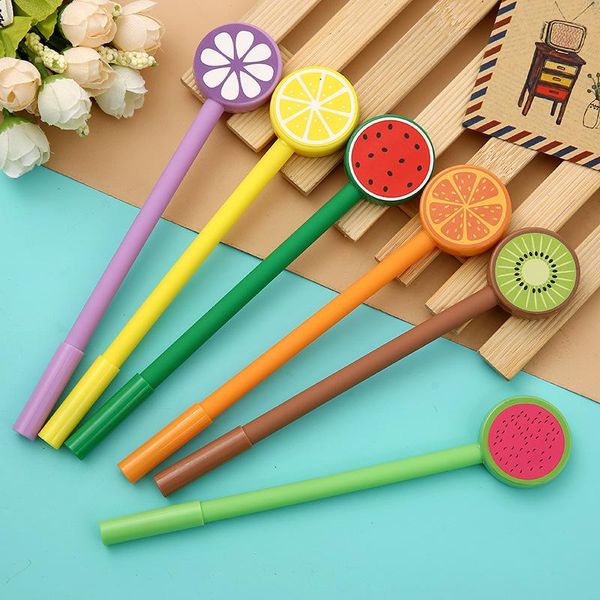 gel pens 36 pcs/lot creative fruit lollipop pen cute 0.5mm black ink signature promotional gift office school supplies
gel pens 36 pcs/lot creative fruit lollipop pen cute 0.5mm black ink signature promotional gift office school supplies
