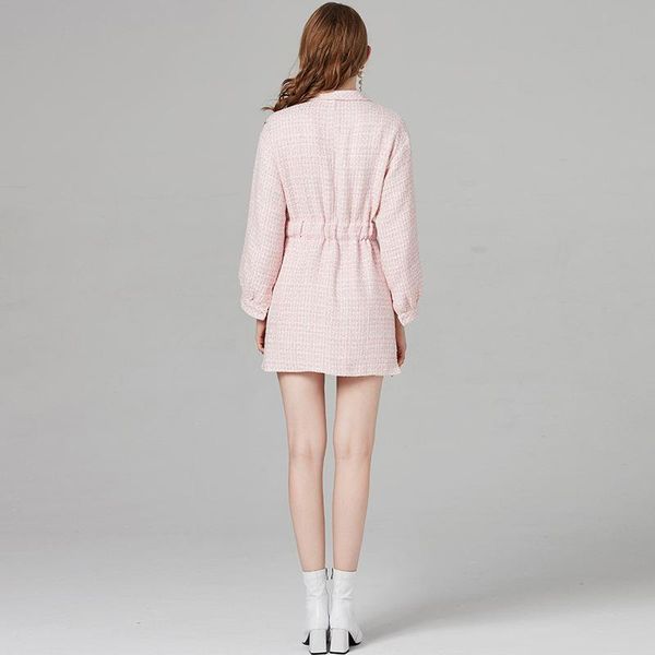 casual dresses women autumn runway tweed shirt dress pink elegant italy designer party twill loose mini belted female high street, Black;gray
casual dresses women autumn runway tweed shirt dress pink elegant italy designer party twill loose mini belted female high street, Black;gray