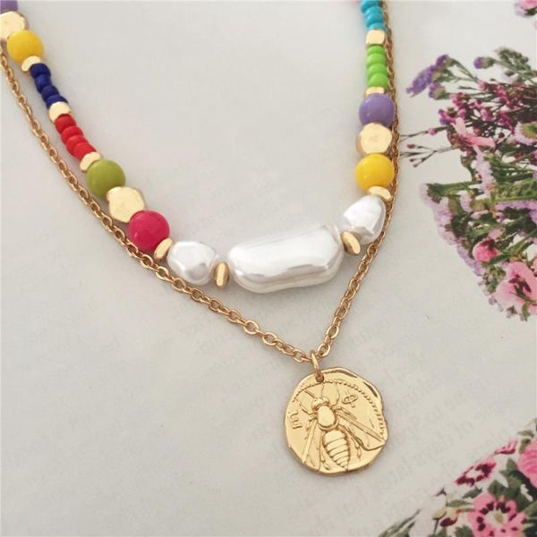 pendant necklaces initial necklace for women korean fashion pearl layered gold chain vintage choker wholesale accessories, Silver
pendant necklaces initial necklace for women korean fashion pearl layered gold chain vintage choker wholesale accessories, Silver