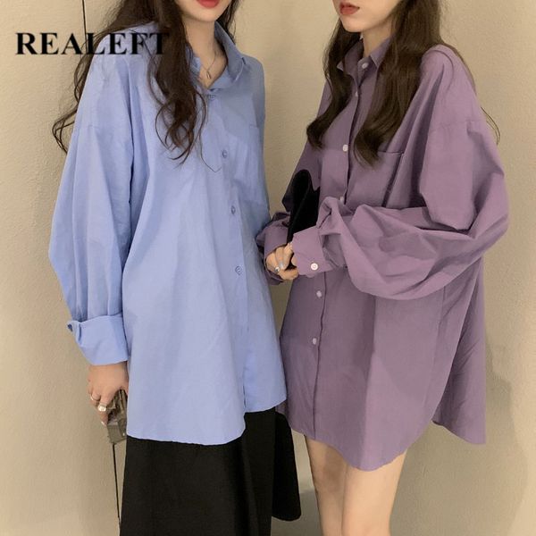 casual oversize turn-down collar women's blouse spring summer lantern sleeve buttons loose female shirts 210428, White
casual oversize turn-down collar women's blouse spring summer lantern sleeve buttons loose female shirts 210428, White