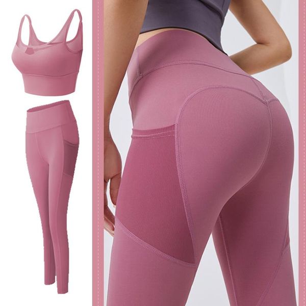 yoga outfit pocket solid sport pants high waist mesh leggings fitness women training running sportswear
yoga outfit pocket solid sport pants high waist mesh leggings fitness women training running sportswear