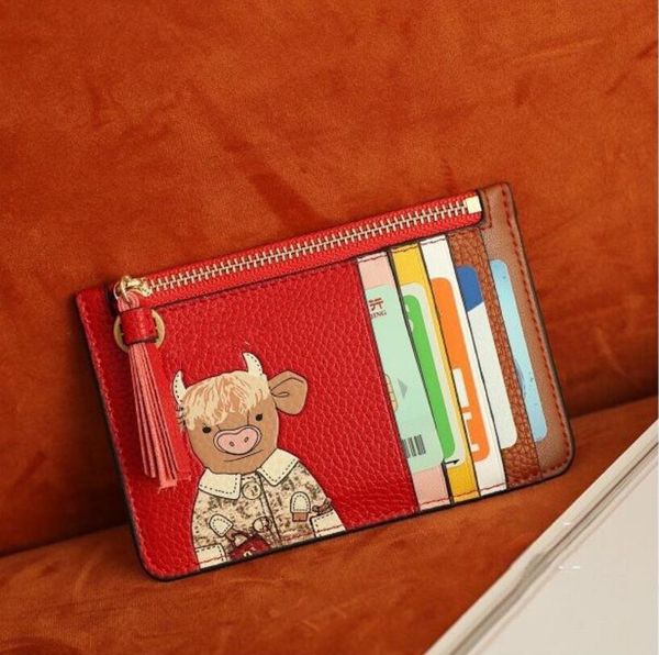 good quality couple coin purses cartoon cow zipper wallet luxury designer multi-card slot credit card holders brand men's and women, Red;black
good quality couple coin purses cartoon cow zipper wallet luxury designer multi-card slot credit card holders brand men's and women, Red;black