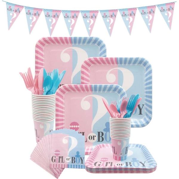 disposable dinnerware gender reveal theme birthday party decorations set kids paper tableware decor supplies baby shower
disposable dinnerware gender reveal theme birthday party decorations set kids paper tableware decor supplies baby shower