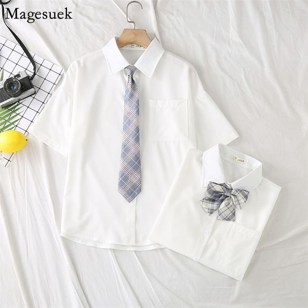 short sleeve solid white women shirts blouses summer button up shirt with bow preppy jk style lapel casual blouse 13520 210512
short sleeve solid white women shirts blouses summer button up shirt with bow preppy jk style lapel casual blouse 13520 210512