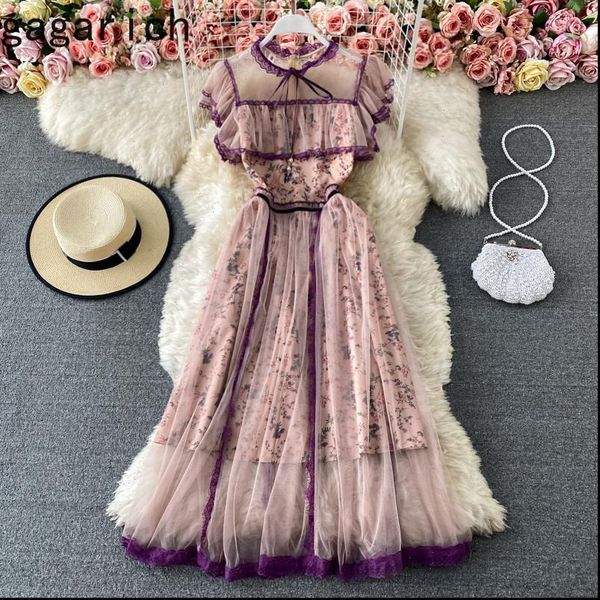 women dresses dress summer french palace style ladies vintage celebrity temperament tie collar ruffle printed mesh vestido, Black;gray
women dresses dress summer french palace style ladies vintage celebrity temperament tie collar ruffle printed mesh vestido, Black;gray