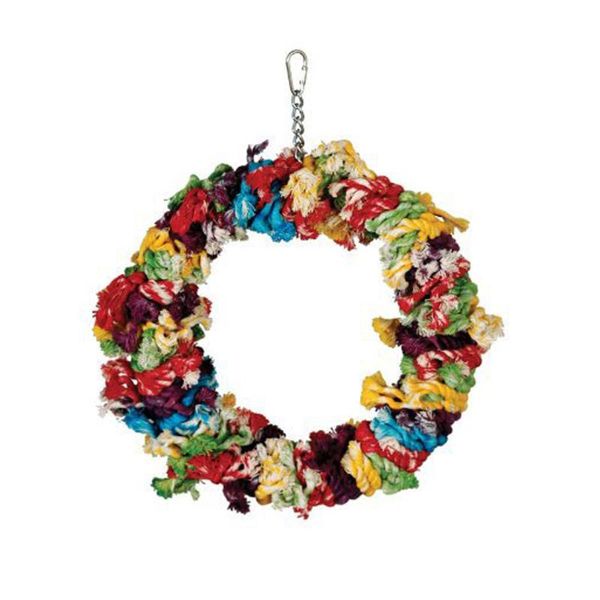 other bird supplies colorful hanging cage decor bite toy playing cotton blends parrot stand funny knot swing rope ring
other bird supplies colorful hanging cage decor bite toy playing cotton blends parrot stand funny knot swing rope ring