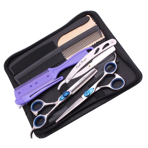 hair scissors barber hairdressing reserved teeth 6" stainless purple dragon cutting thinning right hand 1126#
hair scissors barber hairdressing reserved teeth 6" stainless purple dragon cutting thinning right hand 1126#