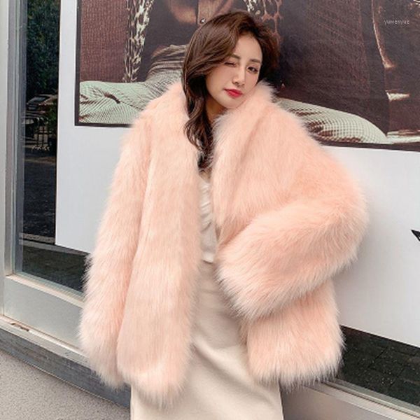 women's fur & faux 2021 women autumn winter fashion raccoon coats female short solid hooded outwear ladies thick imitation jacket m674, Black
women's fur & faux 2021 women autumn winter fashion raccoon coats female short solid hooded outwear ladies thick imitation jacket m674, Black
