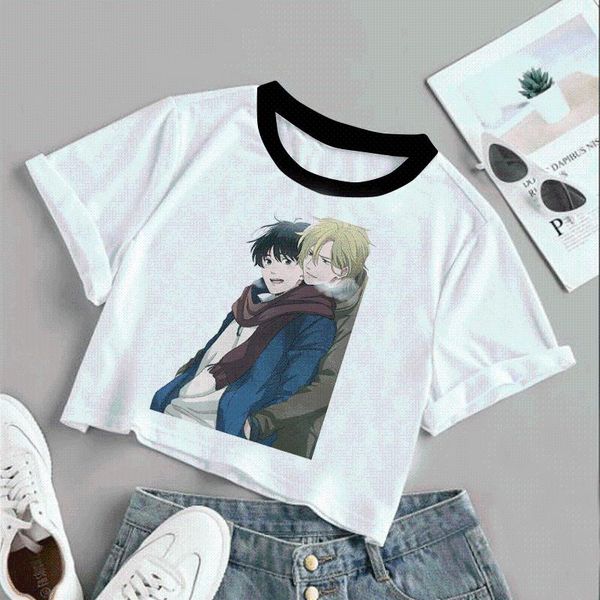 women's blouses & shirts funny cartoon japan anime harajuku banana fish print ulzzang pattern kawaii vintage woman shirt streetwear clo, White
women's blouses & shirts funny cartoon japan anime harajuku banana fish print ulzzang pattern kawaii vintage woman shirt streetwear clo, White