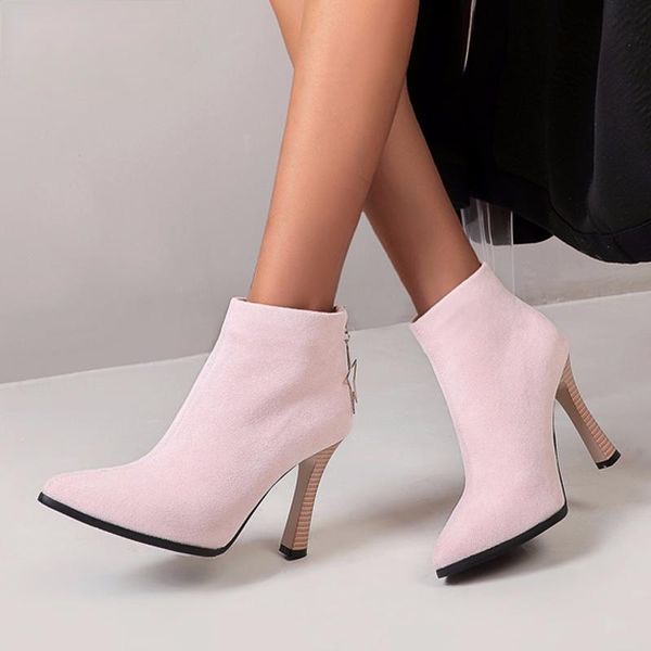 boots 2021 women suede high heel ankle fashion zipper autumn ladies pointed toe, Black
boots 2021 women suede high heel ankle fashion zipper autumn ladies pointed toe, Black