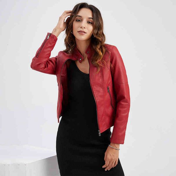 women's leather & faux jaqueta de couro pu feminina, jaqueta da moda com zÃper para mulheres, casaco vermelho gola mandarin, motor, Black
women's leather & faux jaqueta de couro pu feminina, jaqueta da moda com zÃper para mulheres, casaco vermelho gola mandarin, motor, Black