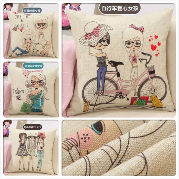 18inch 45*45cm cartoon cute girl cushion cover linen cotton pillowcase home decorative sofa seat back office throw pillow case cushion/decor
18inch 45*45cm cartoon cute girl cushion cover linen cotton pillowcase home decorative sofa seat back office throw pillow case cushion/decor