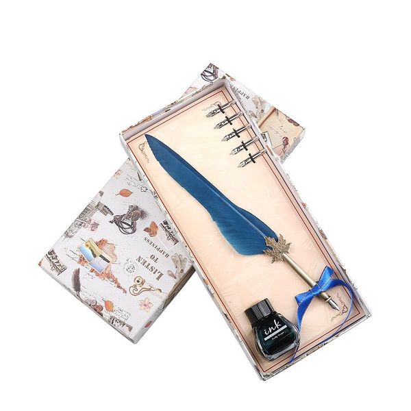 colors creative crafts feather pen +ink set vintage fountain gift box 2021 metal office supplies 6 nibs pens
colors creative crafts feather pen +ink set vintage fountain gift box 2021 metal office supplies 6 nibs pens