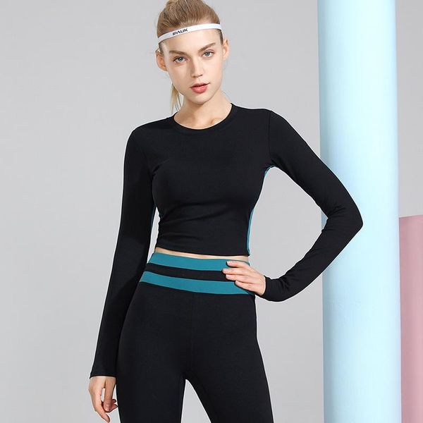 fashion women gym clothing long sleeve yoga fitness running t shirts wear sports female shirt clothes outfits, White;red
fashion women gym clothing long sleeve yoga fitness running t shirts wear sports female shirt clothes outfits, White;red
