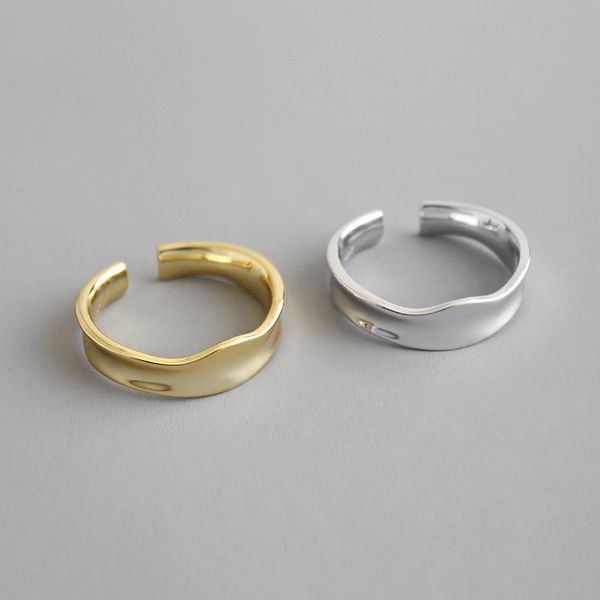 cluster rings 1pc 6mm authentic s925 sterling silver fine jewelry white/ golds irregular geometric wave band ring adjust tlj651, Golden;silver
cluster rings 1pc 6mm authentic s925 sterling silver fine jewelry white/ golds irregular geometric wave band ring adjust tlj651, Golden;silver