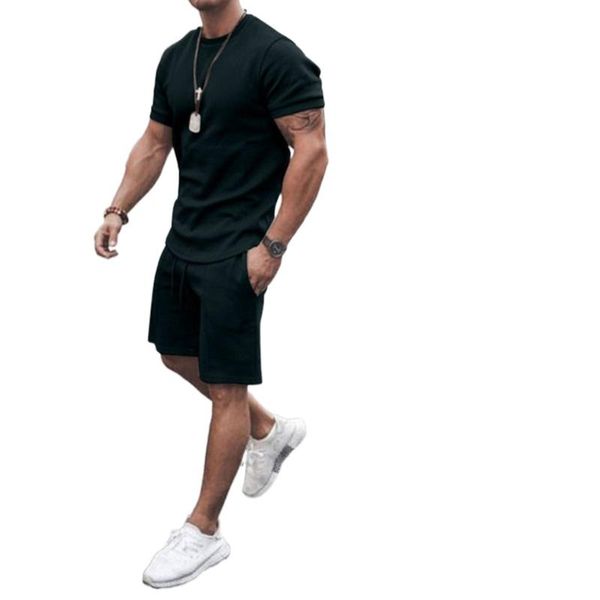 men's tracksuits tracksuit set brand clothing 2 pieces sets 2021 summer men casual shorts short sleeve t shirt solid male, Gray
men's tracksuits tracksuit set brand clothing 2 pieces sets 2021 summer men casual shorts short sleeve t shirt solid male, Gray