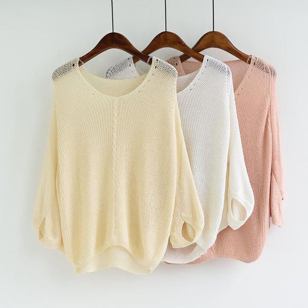 women's sweaters gremilso women batwing sleeve sweater and pullovers 2021 summer female oversized ladies loose knit jumper knitwear, White;black
women's sweaters gremilso women batwing sleeve sweater and pullovers 2021 summer female oversized ladies loose knit jumper knitwear, White;black