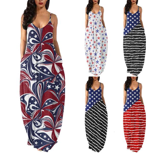 women's clothing dresses 2021 independence day print sleeveless round neck suspender large women's dress, Black;gray
women's clothing dresses 2021 independence day print sleeveless round neck suspender large women's dress, Black;gray