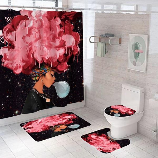 shower curtains fashion girl durable waterproof curtain set with afro africa non-slip bathroom mat rugs
shower curtains fashion girl durable waterproof curtain set with afro africa non-slip bathroom mat rugs