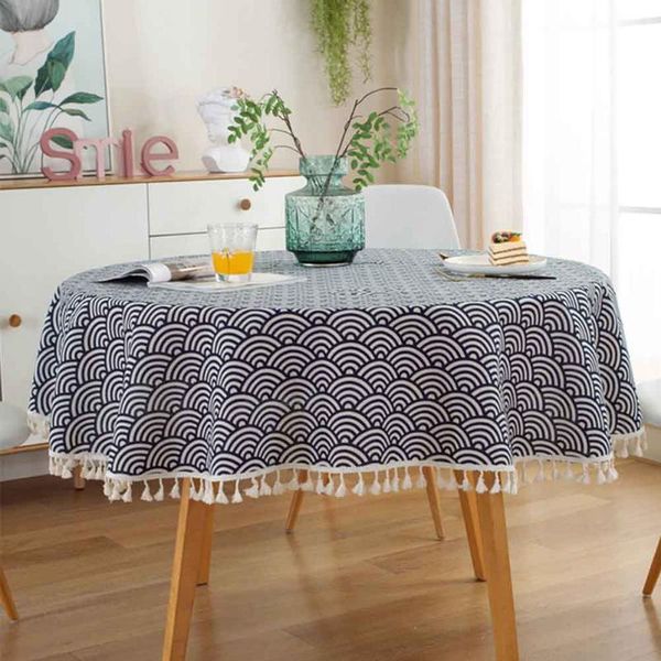 table cloth round sea wave printed cotton linen washable practical patio home decor kitchen living room easy clean
table cloth round sea wave printed cotton linen washable practical patio home decor kitchen living room easy clean