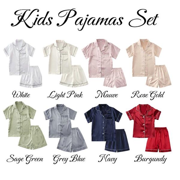women's sleepwear baby kids silk satin pajamas set suit short sleeve boys girl nightwear summer bathrobe sleepping, Black;red
women's sleepwear baby kids silk satin pajamas set suit short sleeve boys girl nightwear summer bathrobe sleepping, Black;red