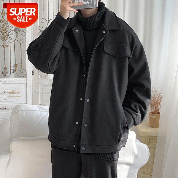 hong kong style woolen coat male korean trend loose couple casual suit #vo01, Black;brown
hong kong style woolen coat male korean trend loose couple casual suit #vo01, Black;brown