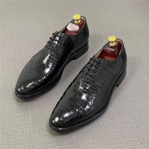 authentic real true crocodile belly skin businessmen lace-up dress shoes genuine exotic alligator leather male chic oxford, Black
authentic real true crocodile belly skin businessmen lace-up dress shoes genuine exotic alligator leather male chic oxford, Black