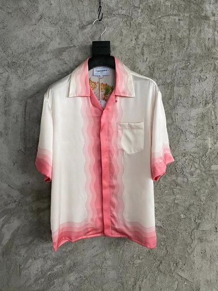 men's casual shirts men back flowers print real silk short sleeve shirt, White;black
men's casual shirts men back flowers print real silk short sleeve shirt, White;black