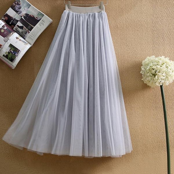 skirts long pleated tutu skirt with lined womens elastic high waist tulle mesh female jupe longue vintage, Black
skirts long pleated tutu skirt with lined womens elastic high waist tulle mesh female jupe longue vintage, Black