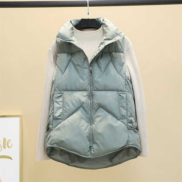 woman's stand collar winter warm vest jacket female sleeveless cotton padded casual quilted zipper waistcoat 211109, Black;white
woman's stand collar winter warm vest jacket female sleeveless cotton padded casual quilted zipper waistcoat 211109, Black;white