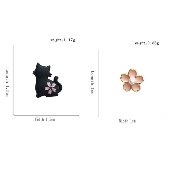 stud 2021 cute kitty cat flower earrings woman korean temperament fashion asymmetrical jewelry february 14 valentine's day gift, Golden;silver
stud 2021 cute kitty cat flower earrings woman korean temperament fashion asymmetrical jewelry february 14 valentine's day gift, Golden;silver
