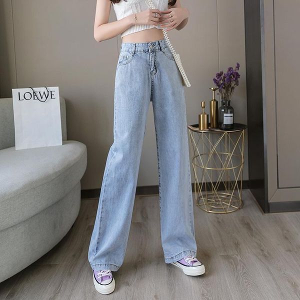 women's jeans women pants leisure loose high waist vintage wide leg casual streetwear fashion harajuku straight trousers, Blue
women's jeans women pants leisure loose high waist vintage wide leg casual streetwear fashion harajuku straight trousers, Blue