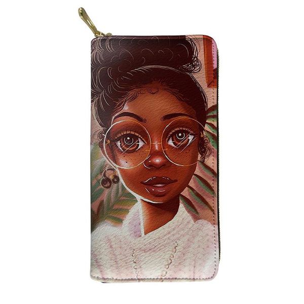 wallets hycool wallet women round glasses african girl print girls casual outdoor clutch bag ladies shopping pu purse zipper card cases, Red;black
wallets hycool wallet women round glasses african girl print girls casual outdoor clutch bag ladies shopping pu purse zipper card cases, Red;black