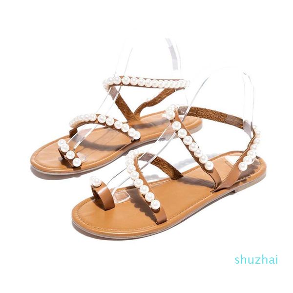 2020 new fashion solid women platform sandals summer shoes flat pearl sandals comfortable string bead slippers women casual size 35 - 43, Black
2020 new fashion solid women platform sandals summer shoes flat pearl sandals comfortable string bead slippers women casual size 35 - 43, Black