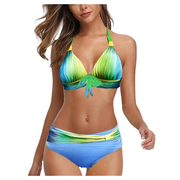 one-piece suits two-piece swimsuit women print bikini mujer set high waist beachwear padded swimwear push up summer bathing suit 2021
one-piece suits two-piece swimsuit women print bikini mujer set high waist beachwear padded swimwear push up summer bathing suit 2021