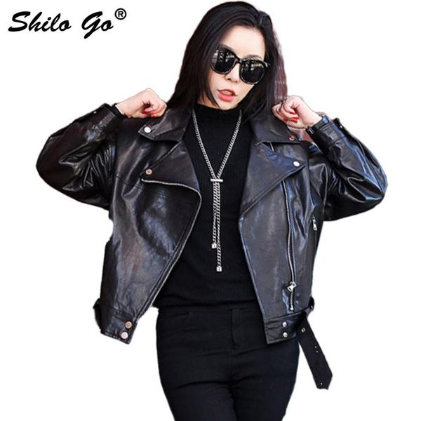 women's jackets shilo go leather jacket womens spring fashion sheepskin genuine coat button lapel collar zipper loose casual locomotive, Black;brown
women's jackets shilo go leather jacket womens spring fashion sheepskin genuine coat button lapel collar zipper loose casual locomotive, Black;brown